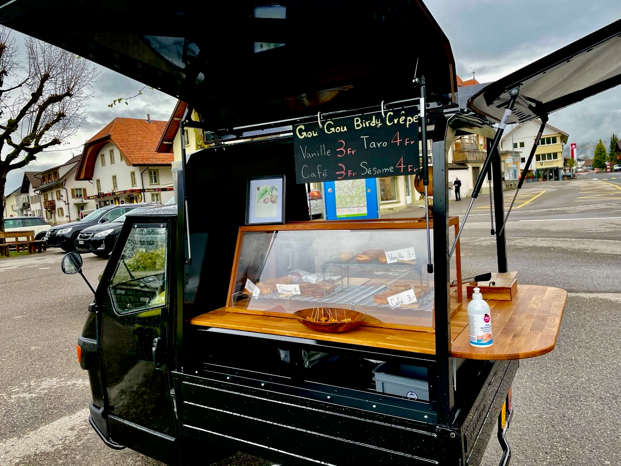 Triporteur Piaggio APE Food-Truck
